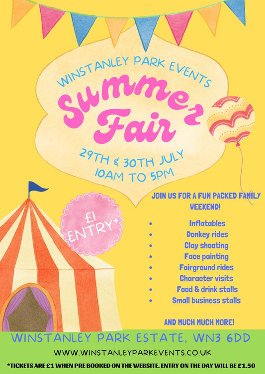 Summer Fair - Online booking now closed, please pay on the gate